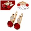 exclusive swarovski gold-plated earrings