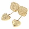gold earrings made of stainless steel