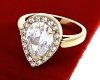 ring 19,00mm gold stainless steel