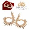 exclusive swarovski gold-plated earrings