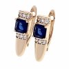 exclusive swarovski gold-plated earrings