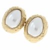 gold earrings made of stainless steel