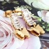 gold earrings made of stainless steel