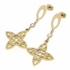 gold earrings made of stainless steel