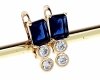 exclusive swarovski gold-plated earrings