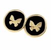 gold earrings made of stainless steel