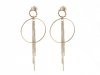 EARRINGS SILVER STAINLESS STEEL CELEBRITY