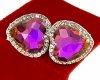 gold plated earrings with exclusive cubic zirconia