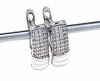gold plated earrings with exclusive cubic zirconia