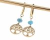gold earrings made of stainless steel