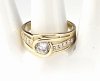 gold ring 18,60mm. gold-plated engagement xuping