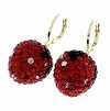 gold plated earrings with exclusive cubic zirconia