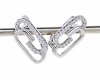 gold plated earrings with exclusive cubic zirconia