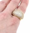 gold ring 17,00mm. gold-plated engagement xuping