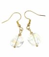 gold earrings made of stainless steel