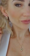 18k gold plated set pendant earrings xuping