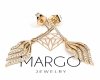 gold plated earrings with exclusive cubic zirconia
