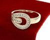gold ring 18,60mm. gold-plated engagement xuping