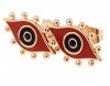 gold plated earrings with exclusive cubic zirconia
