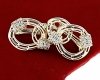 gold plated earrings with exclusive cubic zirconia