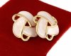 gold earrings made of stainless steel