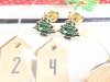 gold earrings made of stainless steel