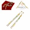 gold earrings made of stainless steel