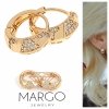 gold plated earrings with exclusive cubic zirconia