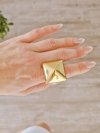 ring 18,30mm gold stainless steel