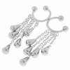 gold earrings made of stainless steel