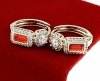 gold plated earrings with exclusive cubic zirconia