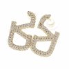gold plated earrings with exclusive cubic zirconia