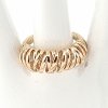 gold ring 18,00mm. gold-plated engagement xuping