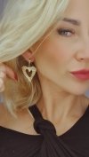 gold earrings made of stainless steel