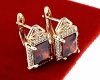 exclusive swarovski gold-plated earrings