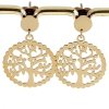 gold earrings made of stainless steel