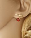 gold earrings made of stainless steel