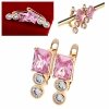 exclusive swarovski gold-plated earrings