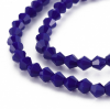 Glass beads faceted strands
