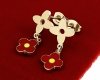 gold earrings made of stainless steel
