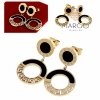gold earrings made of stainless steel