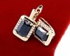 exclusive swarovski gold-plated earrings