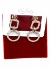 gold earrings made of stainless steel