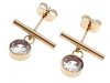 gold earrings made of stainless steel