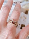 gold ring 18,60mm. gold-plated engagement xuping