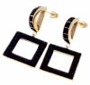 gold earrings made of stainless steel