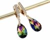 exclusive swarovski gold-plated earrings
