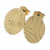 gold earrings made of stainless steel