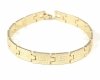 4952 Bransoletka złota elegancka 20cm pozłacana 14k Viki Lady