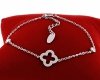 @2525 Bransoletka srebrna 17+3 stal chirurgiczna Blueberry celebrytka